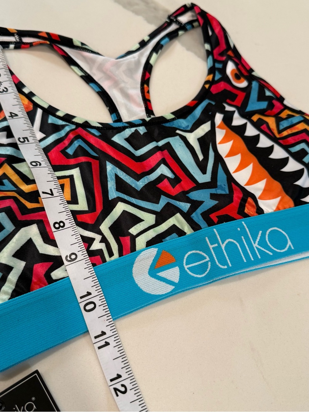 ETHIKA Sports Bra Size Medium The S bra Racerback - New w/Tags multi color - Picture 11 of 11